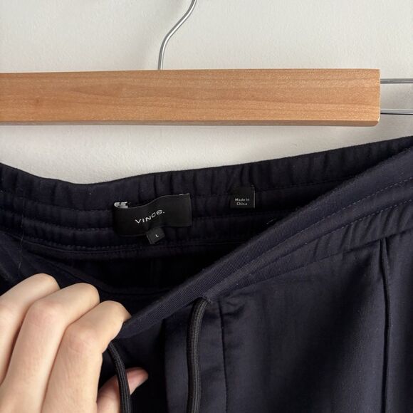 Vince Black Performance Jacket and Joggers with White Stripes track suit. - Picture 6 of 11